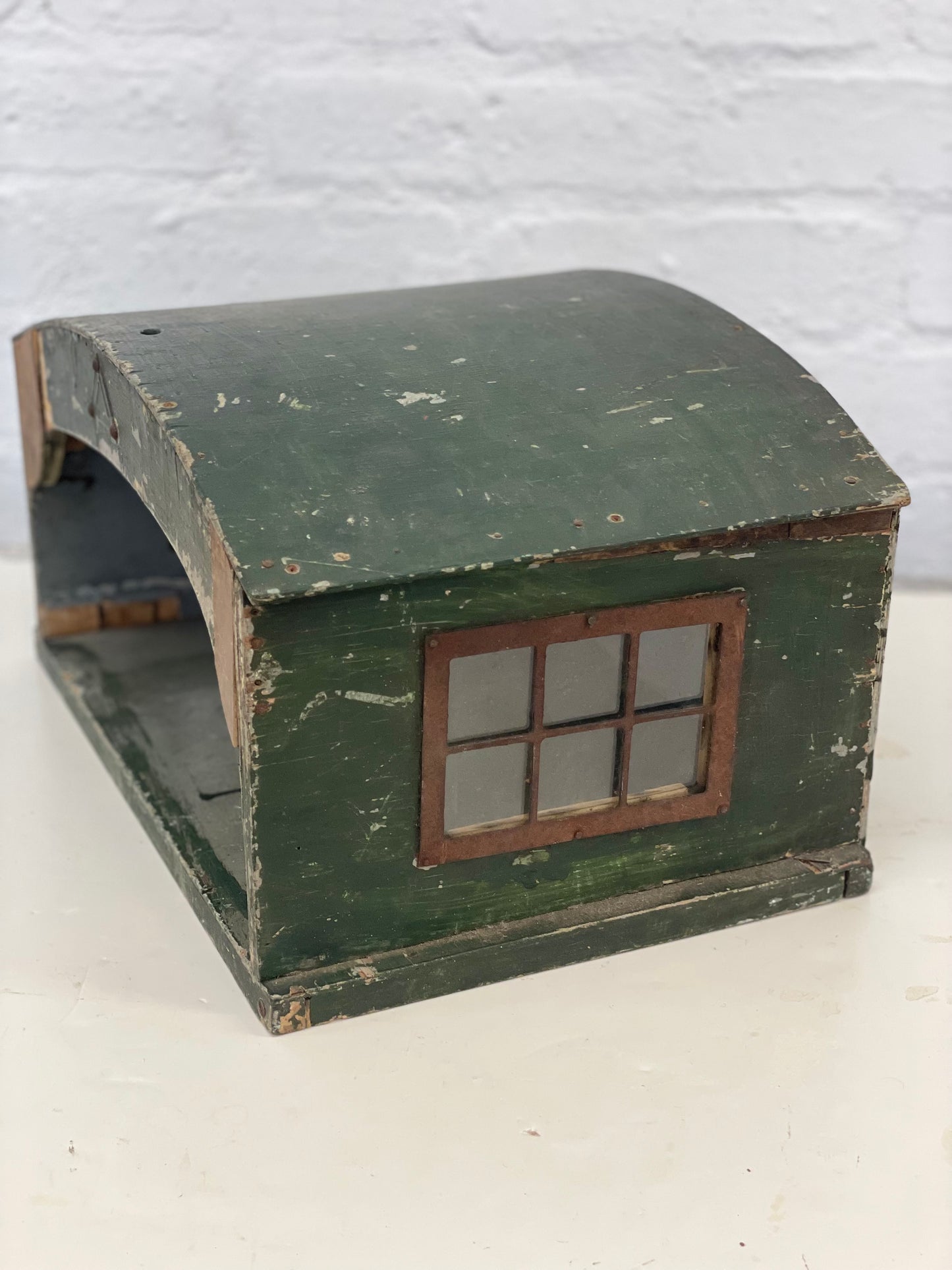 Rare Vintage Triang Aircraft Hanger / Lines Bros / Wooden / Early