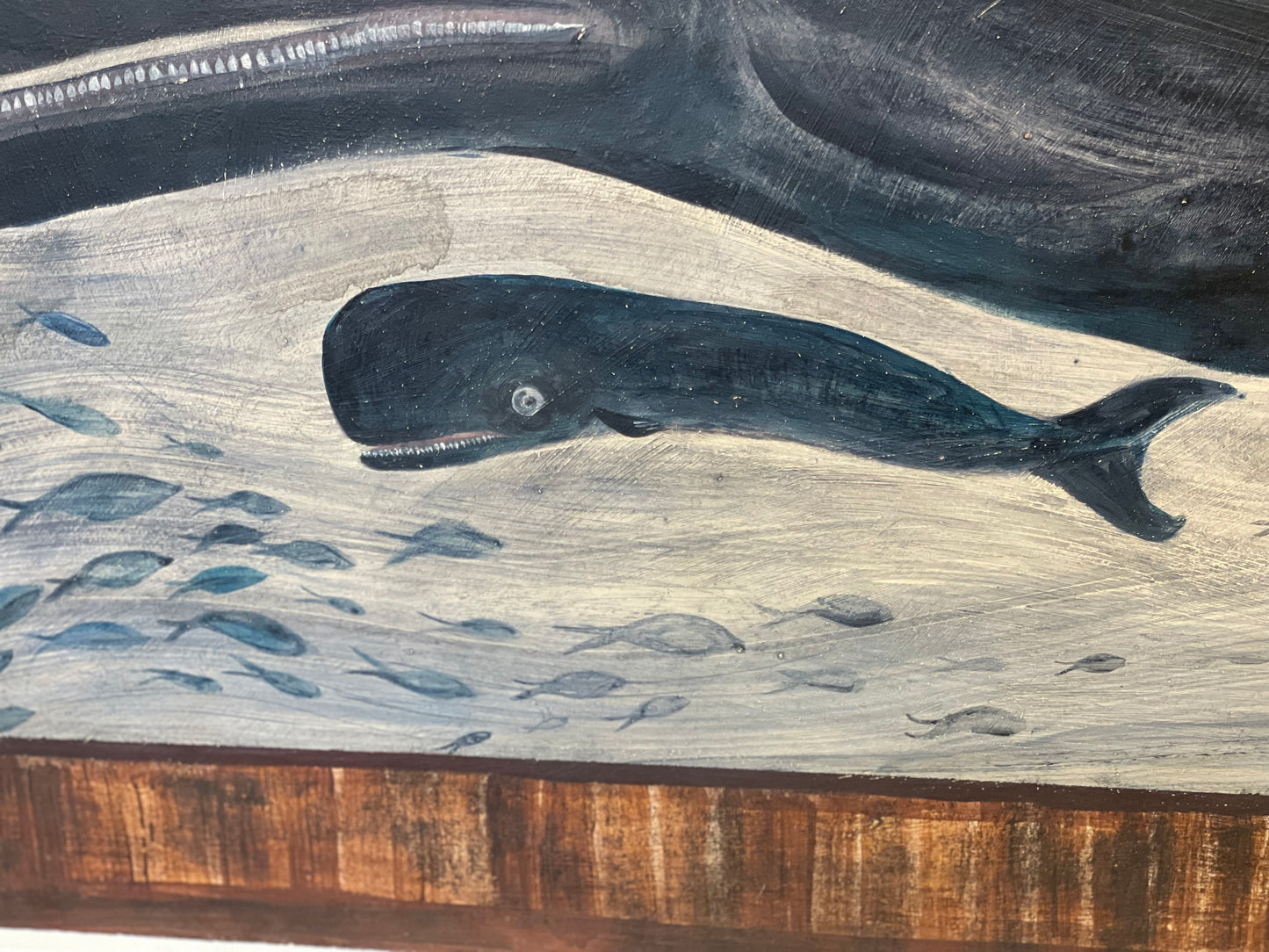 Folk Art Whale and Ship