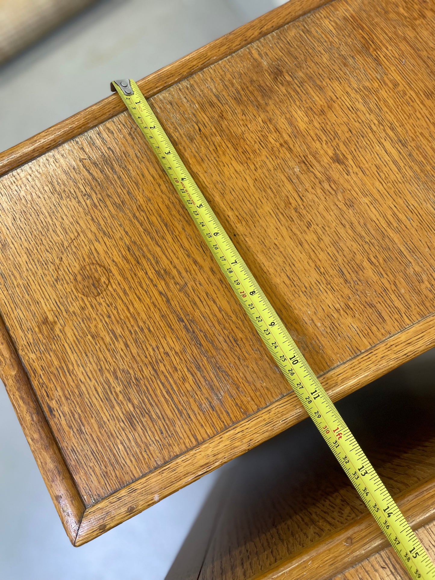 Vintage bedside drawers / 1940’s utilitarian/ modernism / oak