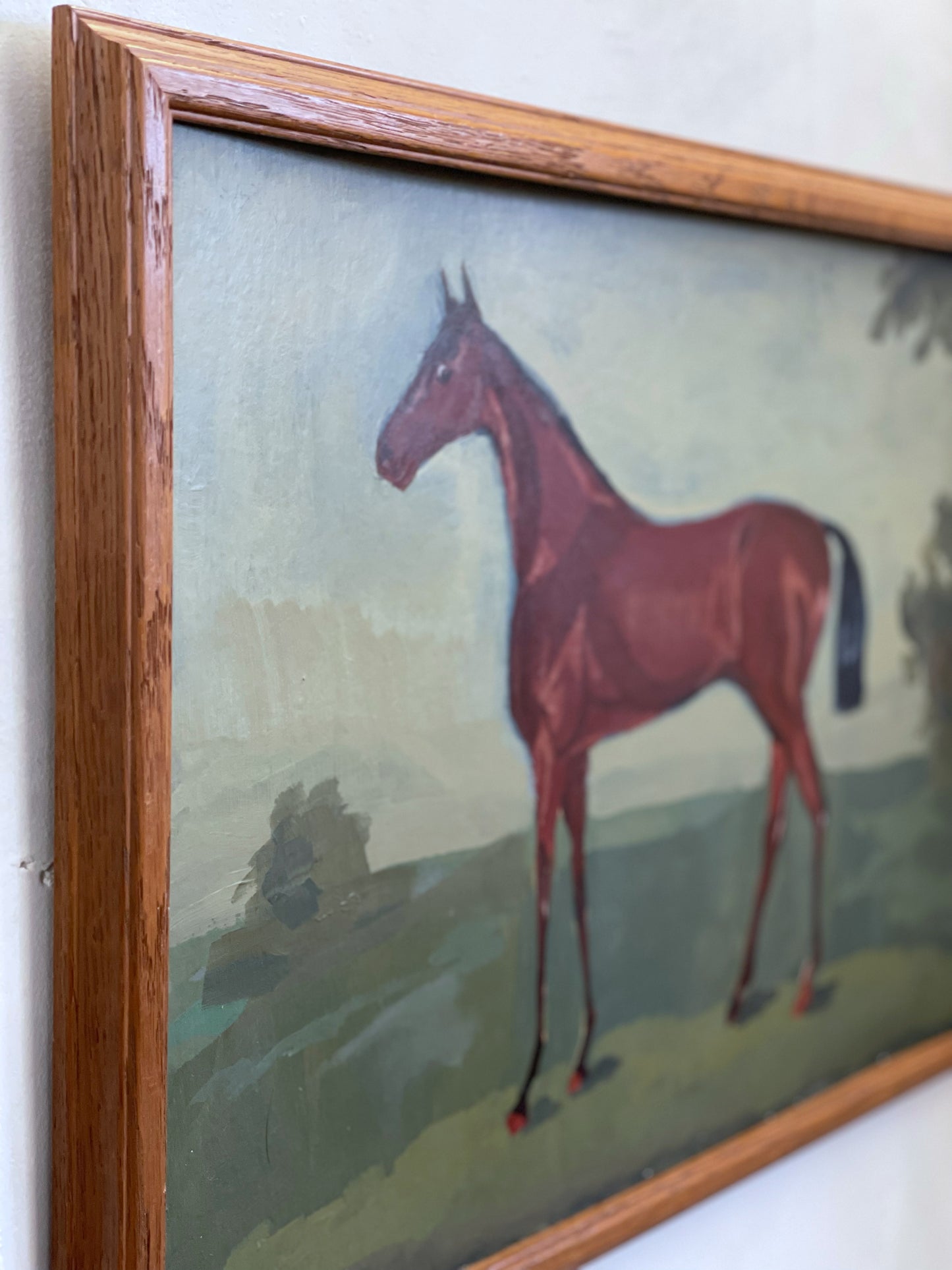Folk Art Horse Landscape