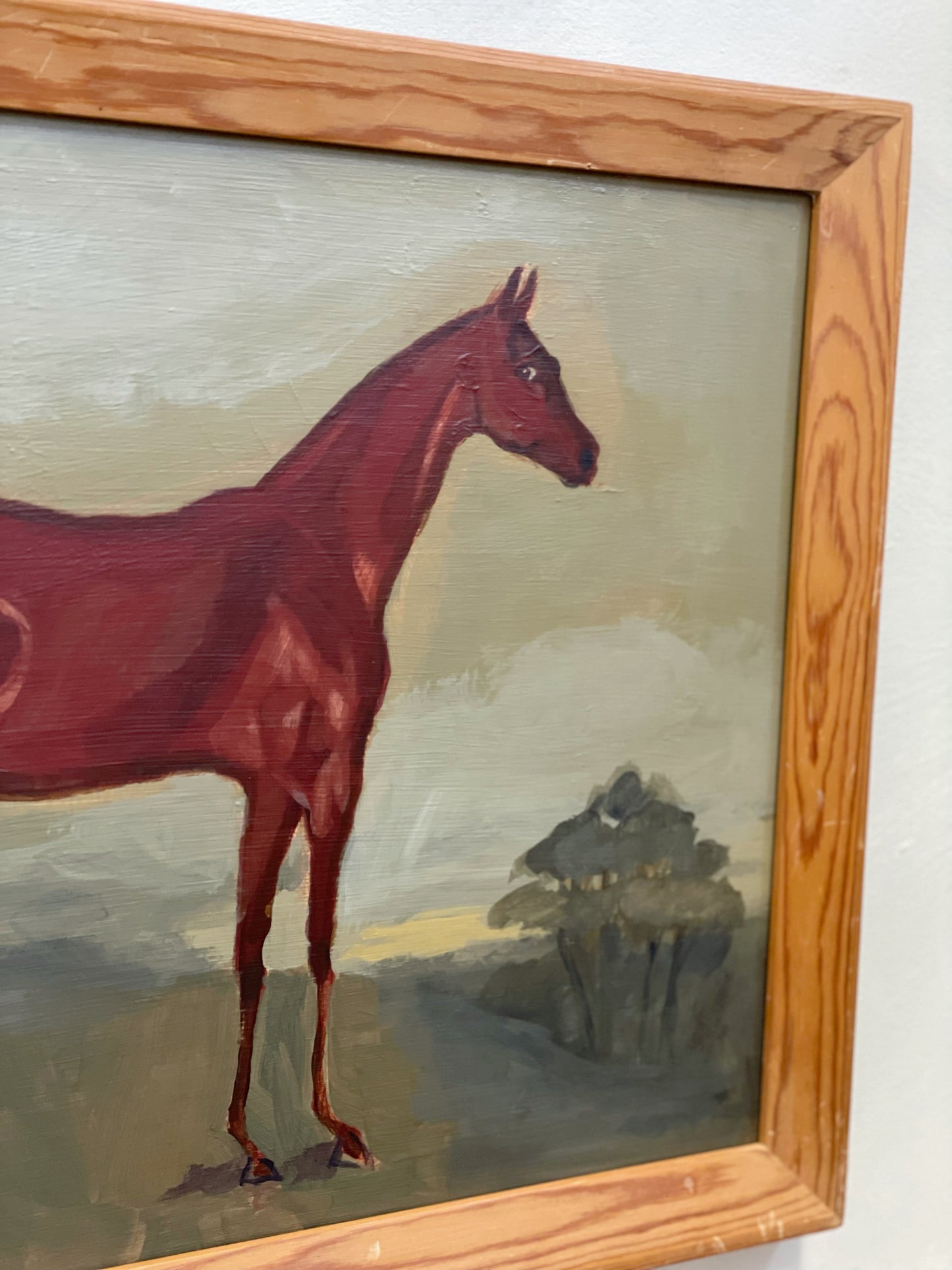 Folk Art Horse Lanscape