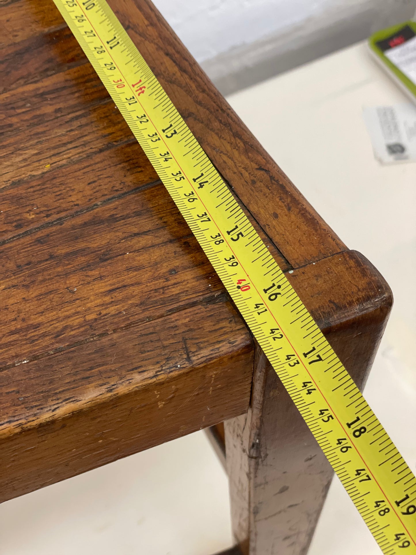 Vintage oak desk chair / MOD / slatted seat