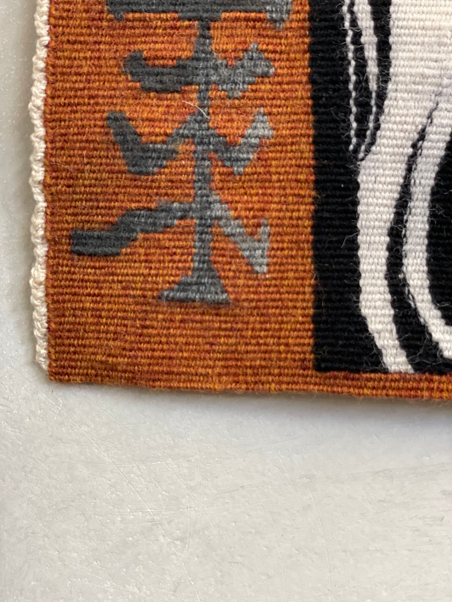 Folk art tapestry horse