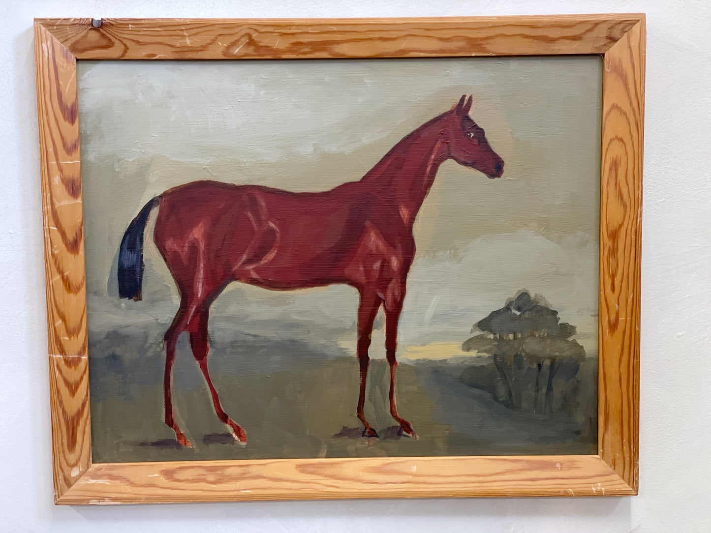 Folk Art Horse Lanscape