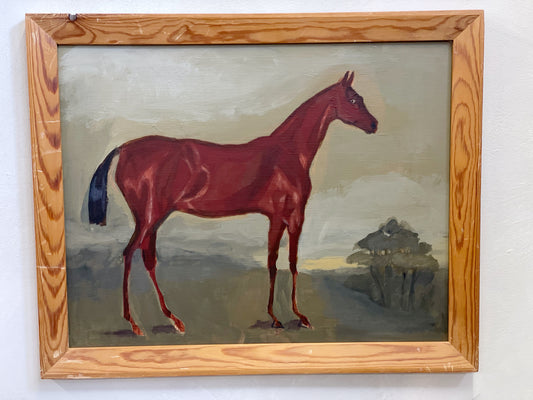 Folk Art Horse Lanscape